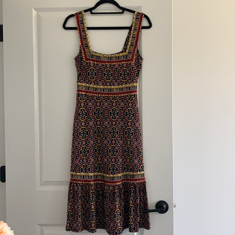 BCBG Maxazaria Mid Length Pattern Dress